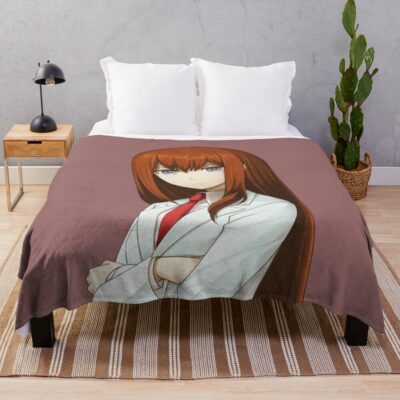Kurisu Makise Steins Gate So Beautifull Throw Blanket