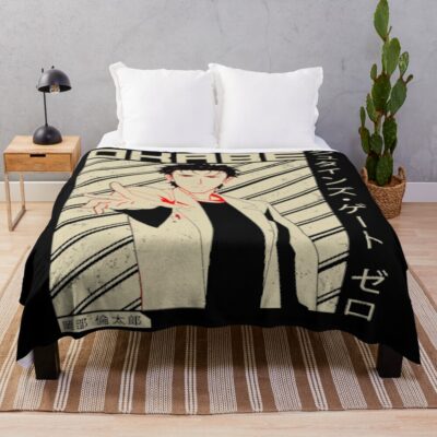 Novel Game Steins Gate Rintaro Okabe Trending Throw Blanket