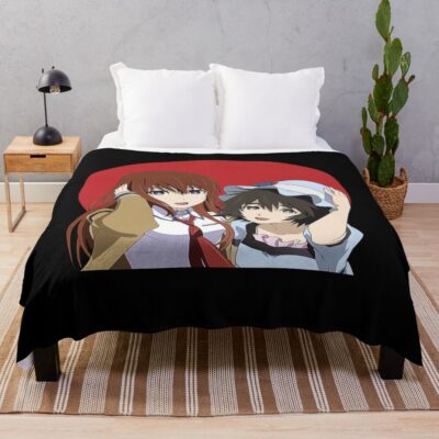 Best Selling Steins Gate Makise Kurisu And Mayuri Shiina Throw Blanket