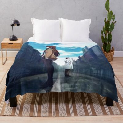 Steins Gate Love Between Dimensions Throw Blanket
