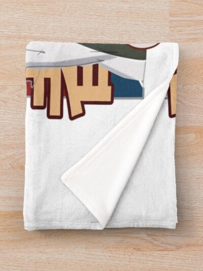 Alternative view of Rintarou Okabe Steins Gate Anime Design Throw Blanket