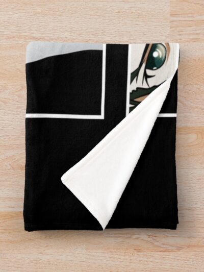 Alternative view of Steins Gate Rintaro Okabe Lintahlo Mad Sientist Throw Blanket