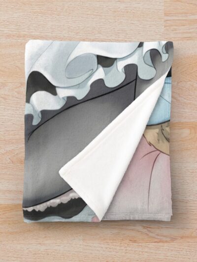 Alternative view of Mayuri Shiina Steins Gate Artistic Drawing Throw Blanket