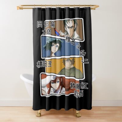 Hot Item Steins Gate Main Characters Shower Curtain