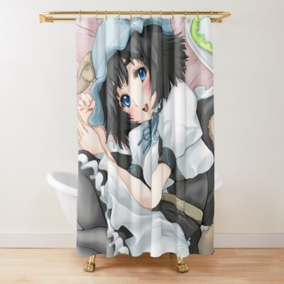 Mayuri Shiina Steins Gate Artistic Drawing Shower Curtain