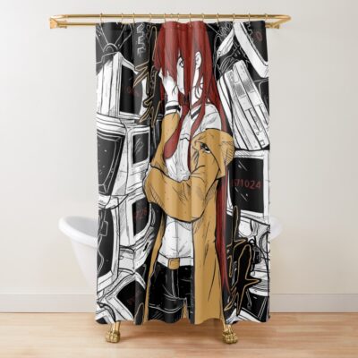 Steins Gate Makise Kurisu Vintage Design Shower Curtain