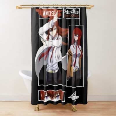 Hot Item Steins Gate Kurisu Makise Beautyful Girl Shower Curtain