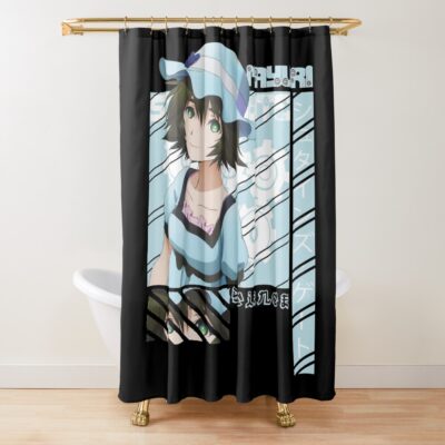 Visual Novel Game Steins Gate Mayuri Music Shower Curtain