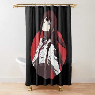 Steins Gate Makise Kurisu Bassic Design Shower Curtain