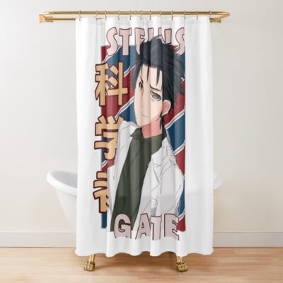 Rintarou Okabe Steins Gate Anime Design Shower Curtain