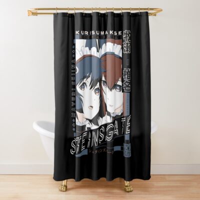 Steins Gate Makise Kurisu And Mayuri Shiina So Cute Shower Curtain
