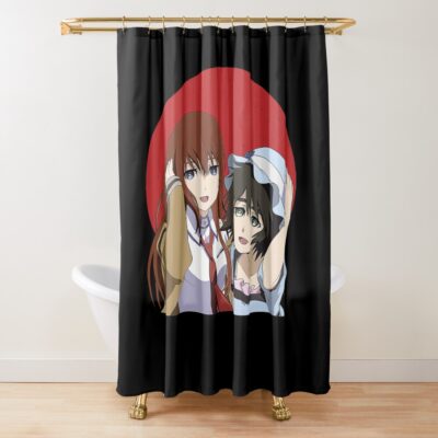 Best Selling Steins Gate Makise Kurisu And Mayuri Shiina Shower Curtain