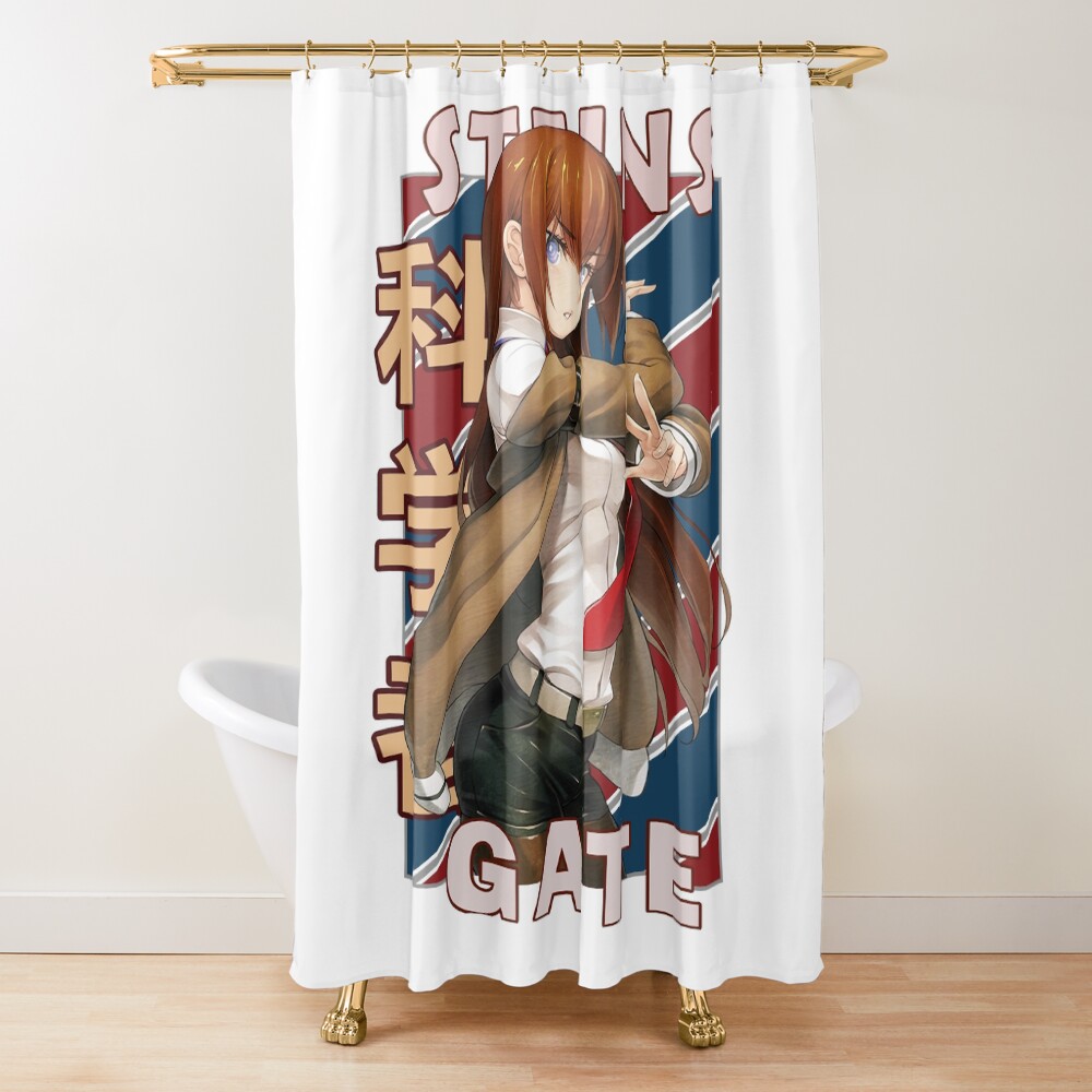 Kurisu Makise Steins Gate Anime Design Shower Curtain