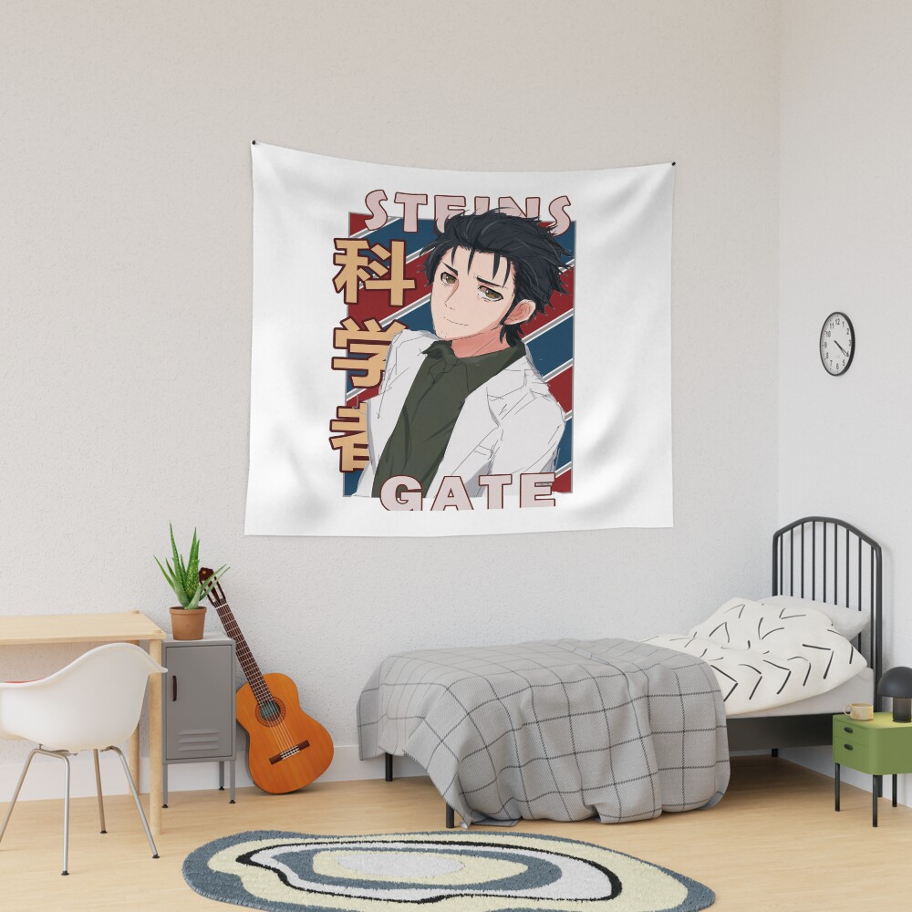 Rintarou Okabe Steins Gate Anime Design Tapestry
