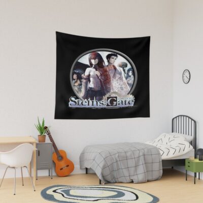 Novel Game Steins Gate Retro Design Tapestry
