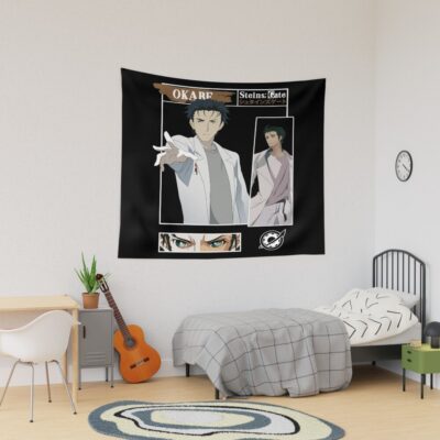 Steins Gate Rintaro Okabe Lintahlo Mad Sientist Tapestry
