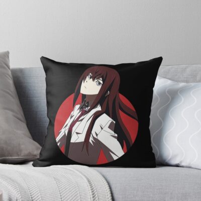 Steins Gate Makise Kurisu Bassic Design Throw Pillow
