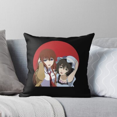 Best Selling Steins Gate Makise Kurisu And Mayuri Shiina Throw Pillow