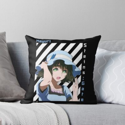 Best Selling Novel Game Steins Gate Mayuri Shiina Throw Pillow