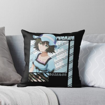 Visual Novel Game Steins Gate Mayuri Music Throw Pillow