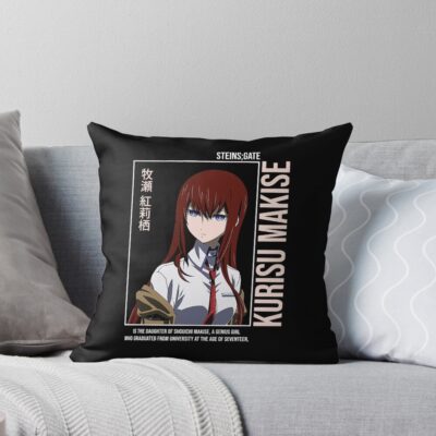 New Collection Steins Gate Makise Kurisu Throw Pillow